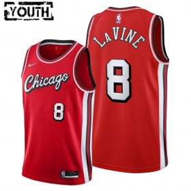Chicago Bulls Zach LaVine 8 Nike 2021-22 City Edition Throwback Lasten Pelipaidat Swingman